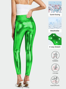 2025 New Anti-Cellulite Compression High Waist Slim Leather Leggings