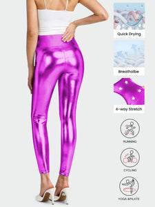 2025 New Anti-Cellulite Compression High Waist Slim Leather Leggings