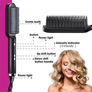 2024 Negative Ion Hair Straightener Styling Comb